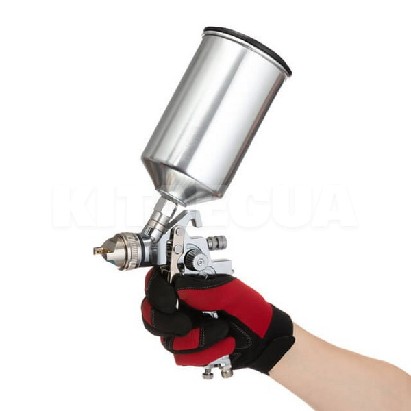 Краскопульт пневматический HVLP 1.3мм 3 бар бачок 1000мл Intertool (PT-0107-INTERTOOL) - 7