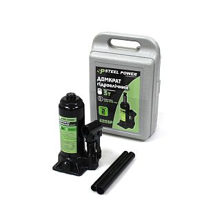 Домкрат гідравлічний пляшковий до 3т (180-340мм) STEEL POWER