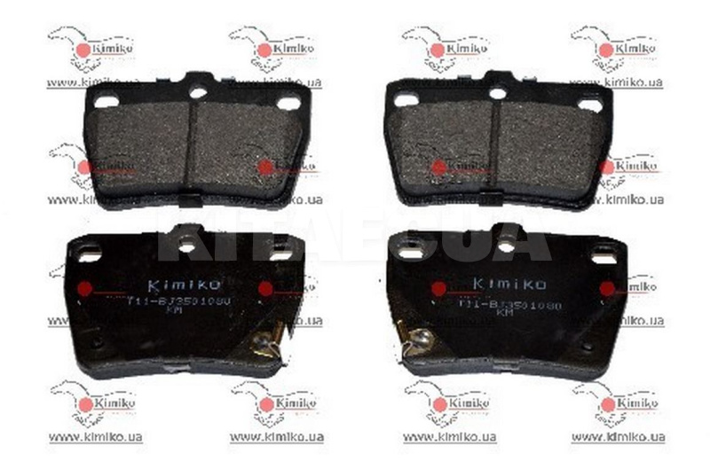 Колодки тормозные задние KIMIKO на TIGGO 3 (T11-BJ3501080) - 2
