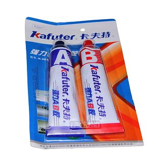 Клей двухкомпонентный акриловый для фар AB Glue 70г KAFUTER