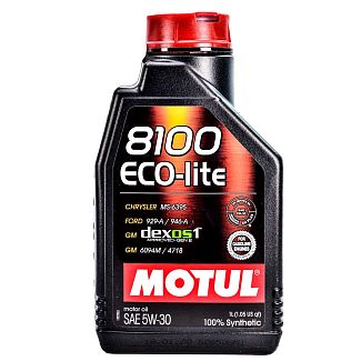 Масло моторное синтетическое 1л 5W-30 8100 Eco-Lite MOTUL