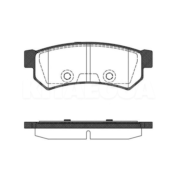 Колодки гальмівні задні REMSA (96800089)