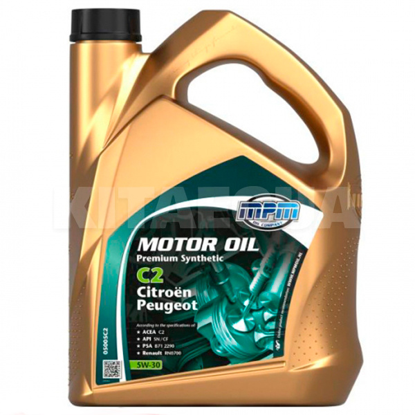 Масло моторне синтетичне 5л 5W-30 C2 Citroen/Peugeot MPM (MPM_05005C2)
