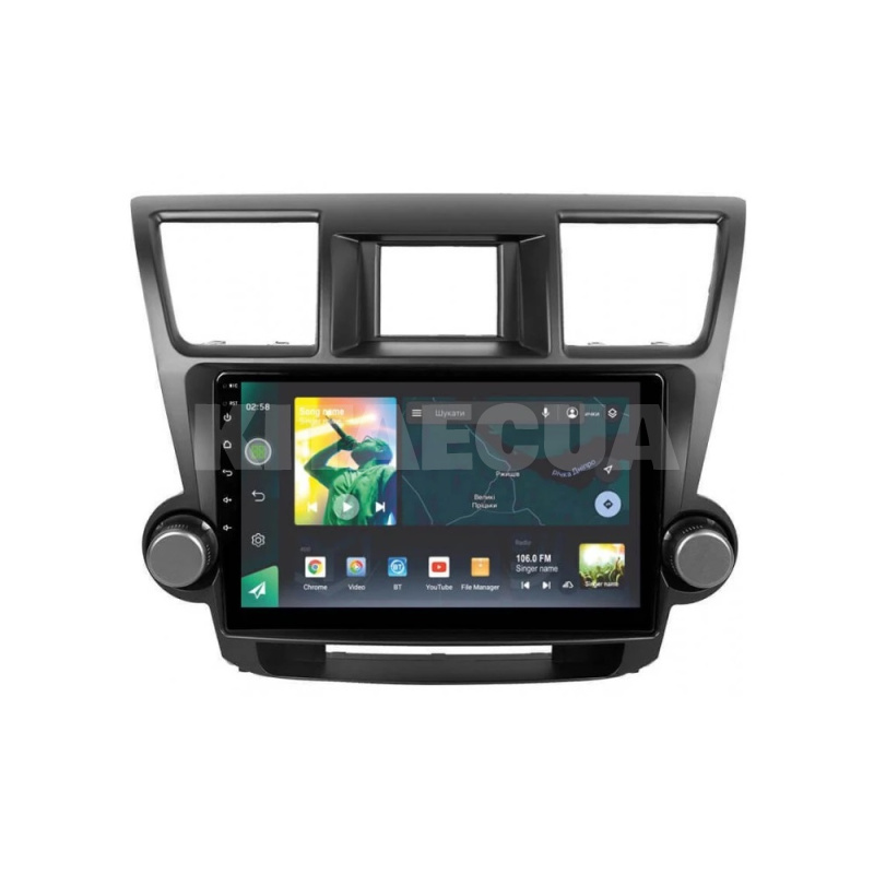 Штатна магнітола X10232 2+32 Gb 10" Toyota Highlander 2 XU40 2007-2013 (F1) SIGMA4car (34210) - 2