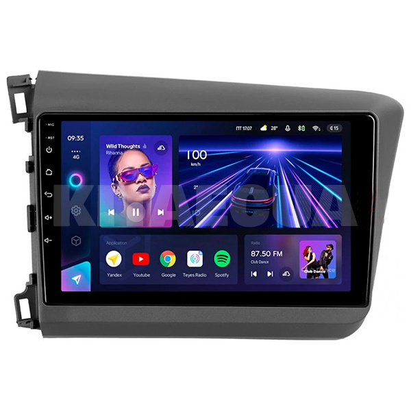 Штатна магнітола CC3 4+32 Gb 9" Honda Civic 9 FK 2011-2015 Teyes (46495)