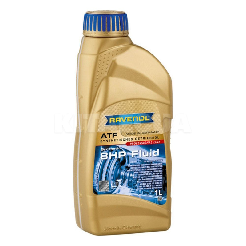 Масло трансмиссионное синтетическое 1л atf 8hp fluid RAVENOL (RAV ATF 8HP FLUID 1L)