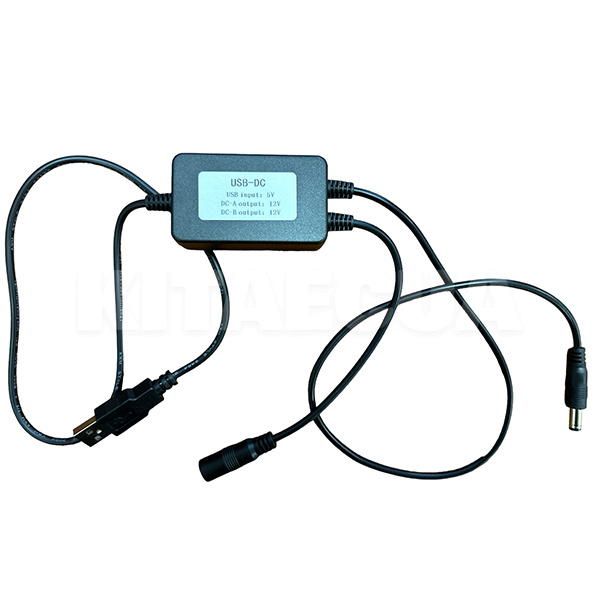 Кабель-адаптер USB-DC-DC 1м чорний XoKo (XK-DC-DC-12)
