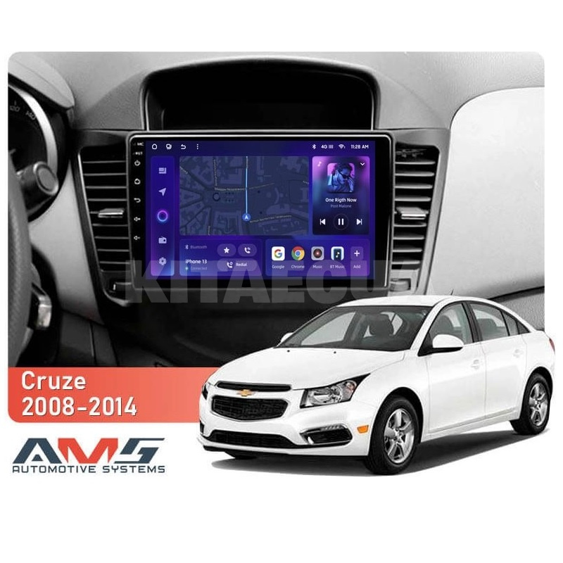 Штатна магнітола MOSS M3 4+32 ГБ 9" Chevrolet Cruze J300 2008-2014 AMS (49820) - 2
