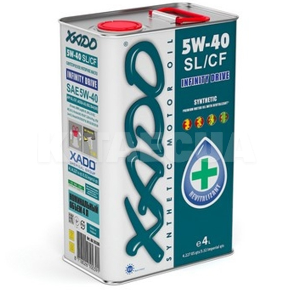 Масло моторное синтетическое 4л 5W-40 Atomic Oil SL/CF XADO (XA 20206-XADO) - 2
