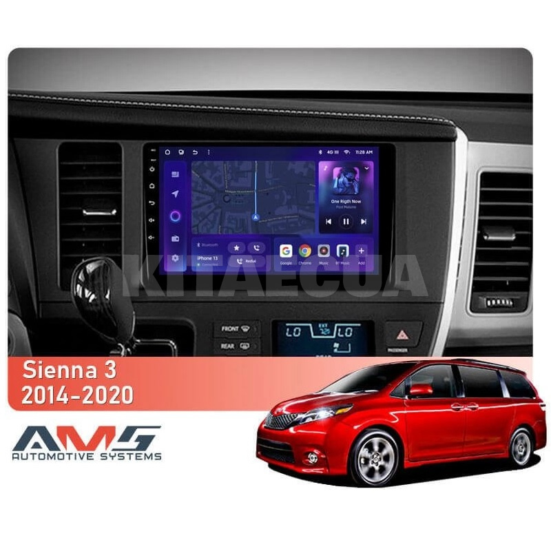 Штатна магнітола MOSS M3 4+32 ГБ 9" Toyota Sienna 3 XL30 2014-2020 AMS (50736) - 2