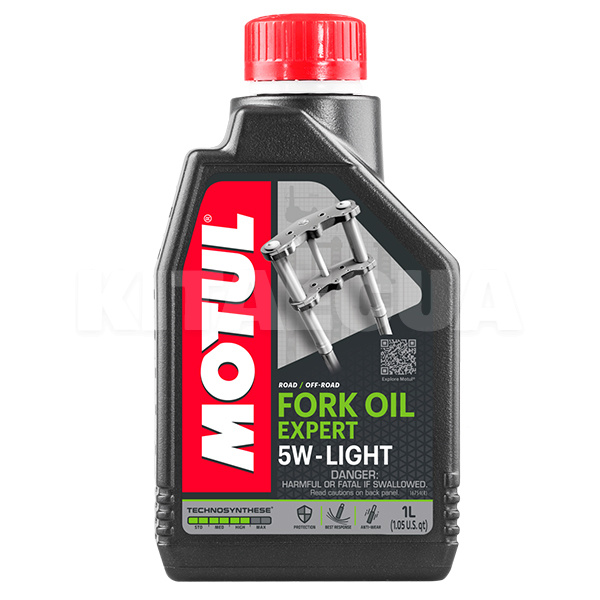 Масло гидравлическое полусинтетическое 1л 5W Fork Oil Expert Light MOTUL (105929)