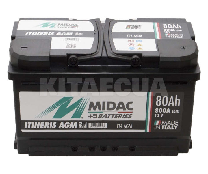 Аккумулятор автомобильный 80Ач 800А "+" справа MIDAC (580.901.080) - 3