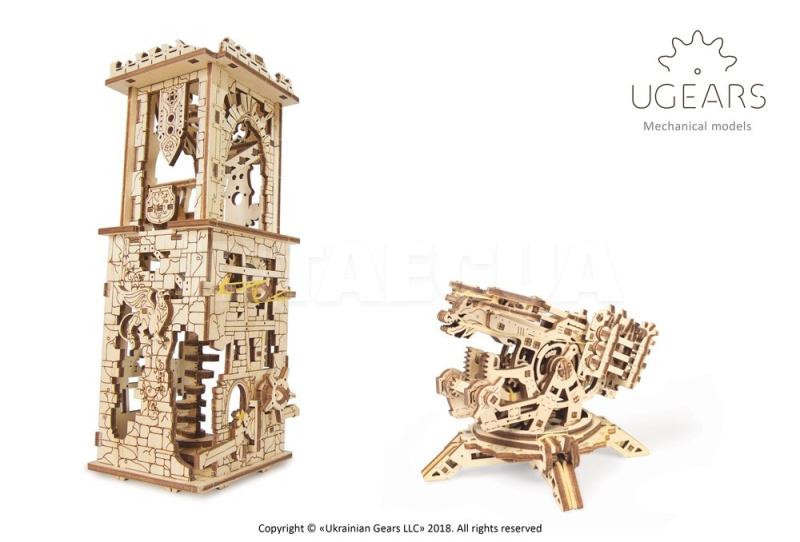 Механическая модель "Башня-Аркбаллиста" UGEARS (70048) - 6