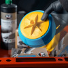 Круг для полировки 150Х50мм с липучкой Duraflex голубая K2 (L641)