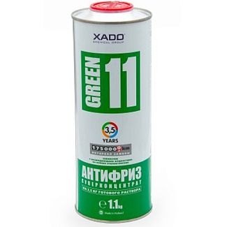 Антифриз-концентрат зелений 1.1 кг G11 -64ºС XADO