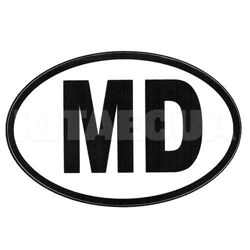 Наклейка знак "MD" ч/б 90х140 мм VITOL (STICKER-MD)