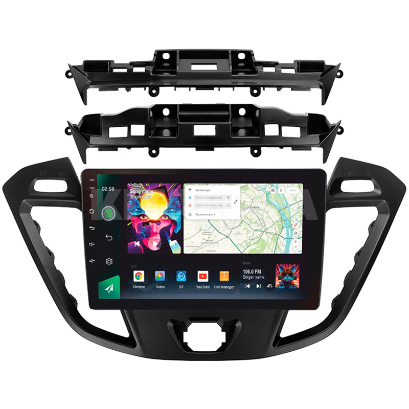 Штатная магнитола PRO 9464 4+64 Gb 9" Ford Transit 2012-2021 SIGMA4car (39579)