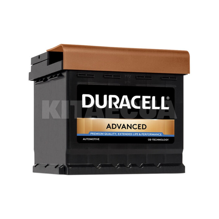 Акумулятор автомобільний 44Ah 420A "+" праворуч DURACELL (DA44)