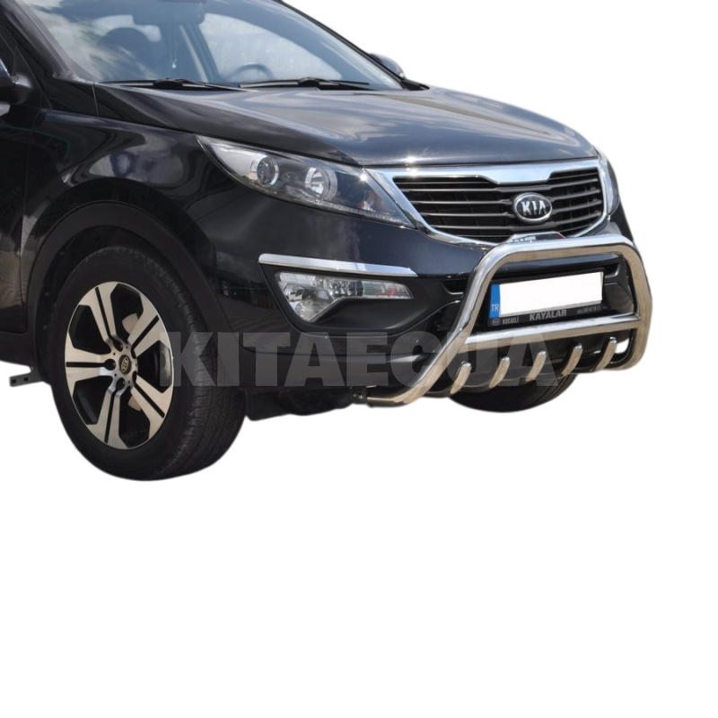 Кенгурятник WT003 Kia Sportage 2010-2015 нержавеющая сталь CAN (ddd3296) - 3