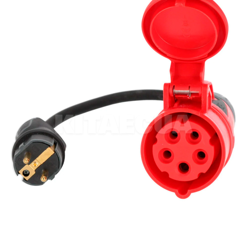 Перехідник 16А 3-фази (силова розетка) - (побутова вилка) (SOC16A3P-Shuko-E) - 2