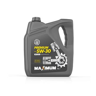 Масло моторне напівсинтетичне 5л 5W-30 Premium SL/CF MAXIMUM