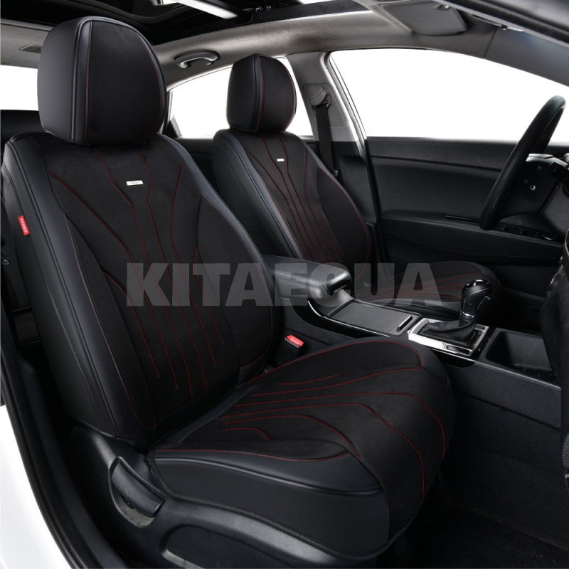 Чехлы на сиденья черно-красные с подголовником 5D Sierra BELTEX (BX90600) - 4