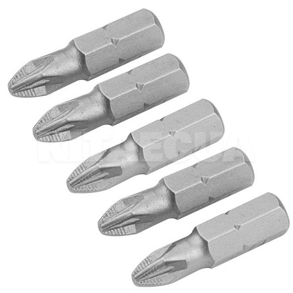 Біти S2A хрестові РZ 2х25мм 5шт TOLSEN (20273)