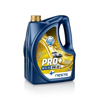 Масло моторное синтетическое 4л 0W-20 Pro+ W LL-IV NESTE