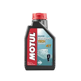 Масло моторное полусинтетическое 1л 10W-40 OUTBOARD TECH 4T MOTUL