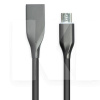 Кабель USB microUSB 2.4А 2 м чорний PowerPlant (CA911233)