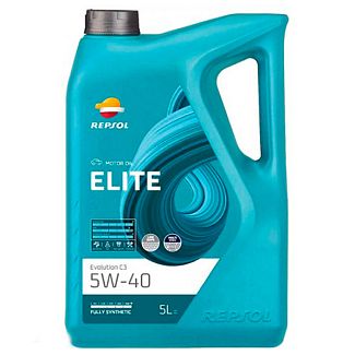 Масло моторное синтетическое 5л 5W-40 Elite Evolution C3 REPSOL