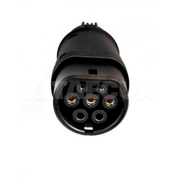 Переходник 7.4 кВт 32А 1-фаза Type 1 (станция) - Type 2 (европейское авто) Duosida (20530) - 2