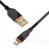 Кабель USB Type-C 2.4A 1м Jelly Silicone черный PROOVE (491990001)