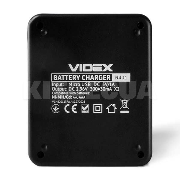 Зарядное устройство для аккамуляторов 4xAA/AAA VIDEX (VCH-N401) - 4