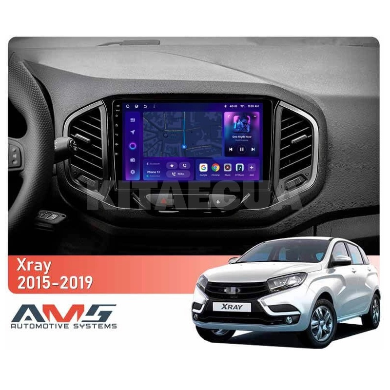 Штатна магнітола MOSS M3 4+32 ГБ 9" LADA Xray 2015-2019 AMS (50090) - 2