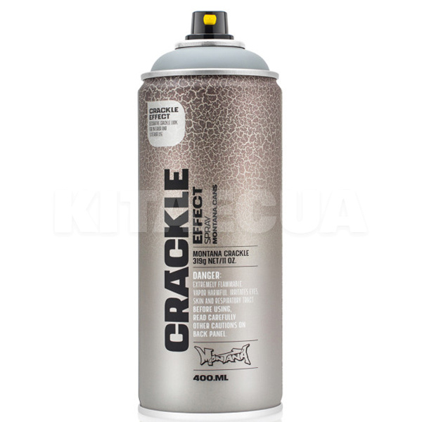 Фарба декоративна ефект розтріскування 400мл EC7000 "squirrel grey" сіра матова Crackle MONTANA (418464-MONTANA)