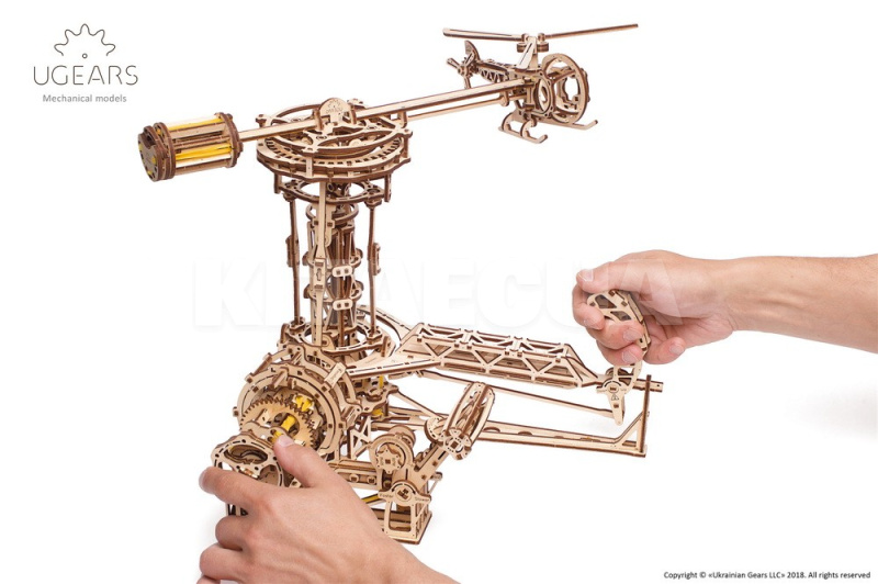 Механическая модель "Авиатор" UGEARS (70053) - 7