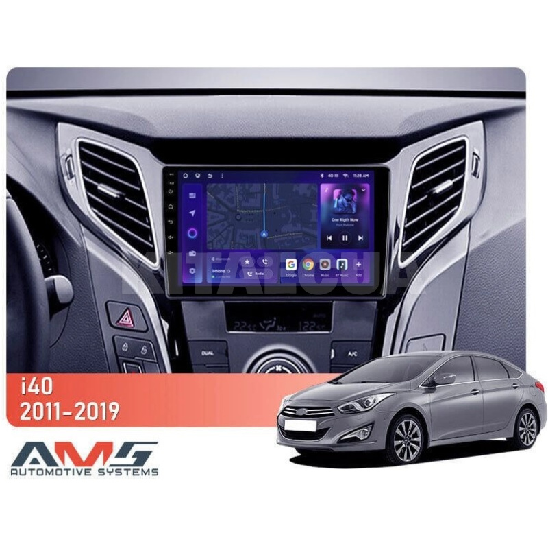 Штатная магнитола MOSS M3 4+32 ГБ 9" Hyundai i40 2011-2019 AMS (50021) - 2