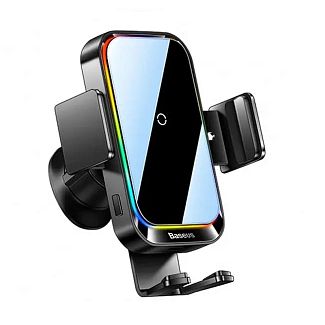 Тримач автомобільний з бездротовою зарядкою з затискачем 60-90 мм 15W BASEUS