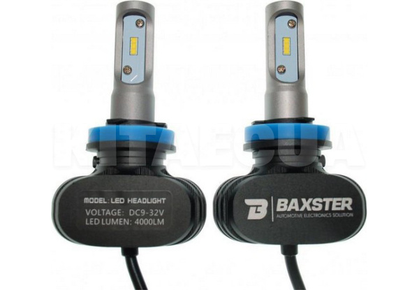 LED лампа для авто H11 PGJ19-2 50W 6000K (комплект) BAXSTER (00-00007289) - 3