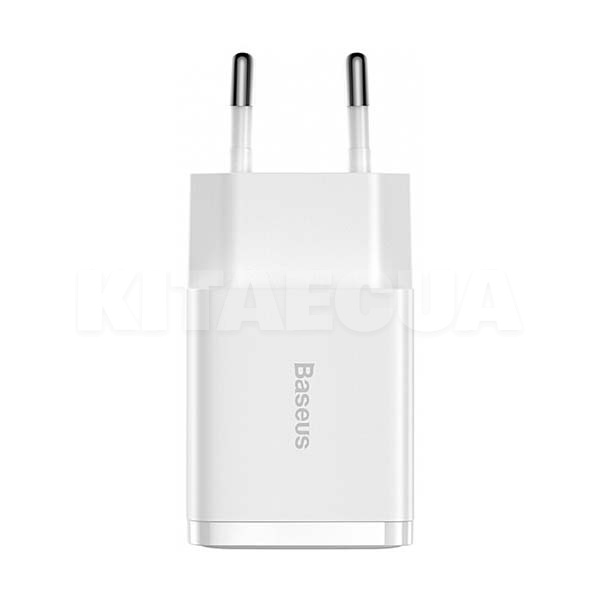 Зарядное устройство Compact Charger White 2 USB 10.5W BASEUS (CCXJ010202) - 3