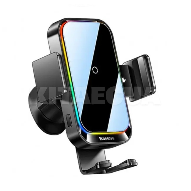 Держатель атомобильный с беспроводной зарядкой с зажимом 60-90 мм 15W BASEUS (SUDD000001)