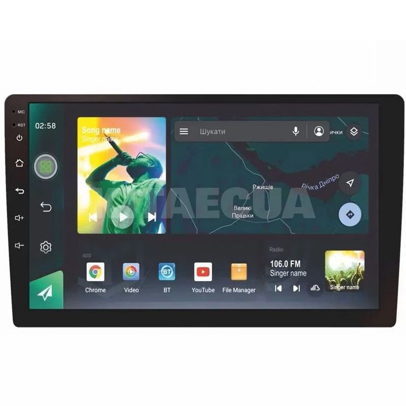 Штатна магнітола F10216 2+32 Gb 10" універсальна SIGMA4car (29152)