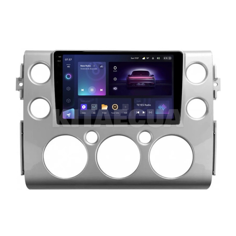 Штатна магнітола CC3 2k 4+32Gb 9" Toyota FJ Cruiser J15 2006-2020 (F1) срібляста Teyes (36460)