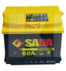 Аккумулятор 62Ач Euro (T1) 242x175x190 с обратной полярностью обслуживаемый SADA (6СТ-62Аз STD)