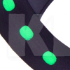 Чехол на руль M (37-39 см) чёрно-зеленый неопрен (эластичный) VITOL (F 14022- F16 GREEN)