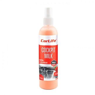 Поліроль-молочко для пластику "полуниця" 250мл cockpit Milk CARLIFE