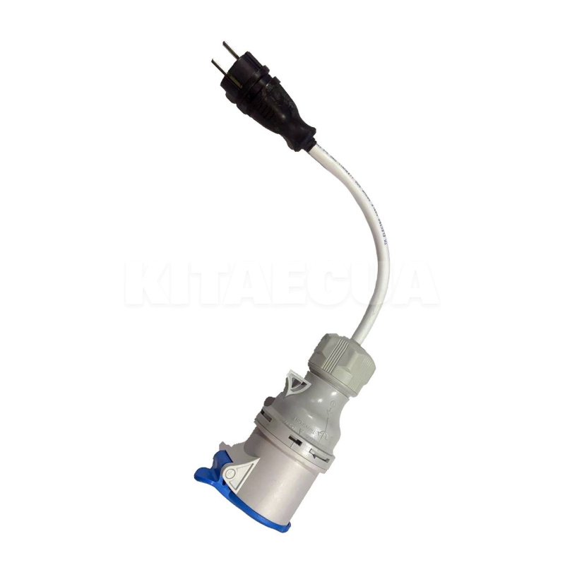 Перехідник 3.7 кВт 32А 1-фаза (силова розетка) - (побутова виделка) (CEE-3/32A-SHUKO-16A)