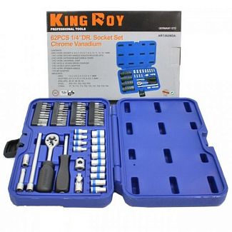 Набір інструментів 1/4" 62 предмети King Roy
