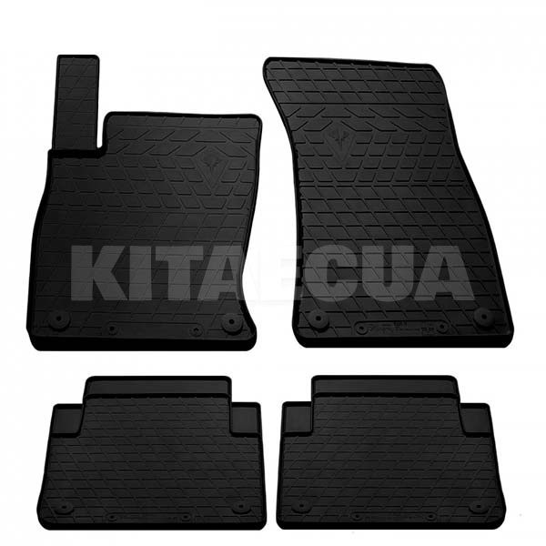 Резиновые коврики в салон AUDI A8 (D3) (short/long) (2002-2009) AV2 клипсы Stingray (1030364)